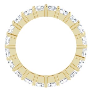 10K Yellow Gold 4 CTW Lab-Grown Diamond Eternity Band Size 7.5