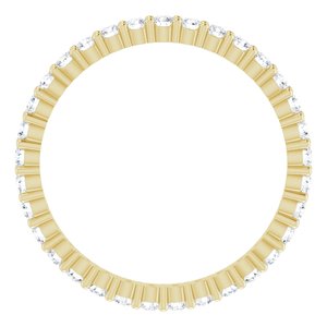 10K Yellow Gold 5/8 CTW Lab-Grown Diamond Eternity Band Size 7.75