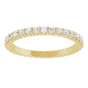 14K Yellow Gold 5/8 CTW Lab-Grown Diamond Eternity Band Size 7