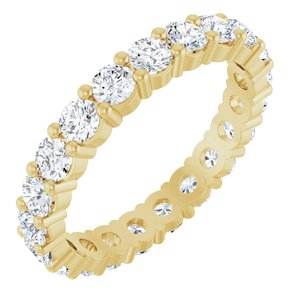 10K Yellow Gold 1 7/8 CTW Natural Diamond Eternity Band Size 8