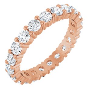 10K Rose Gold 1 7/8 CTW Lab-Grown Diamond Eternity Band Size 8
