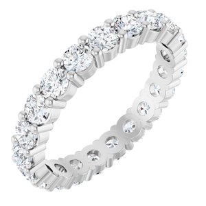 14K White Gold 1 7/8 CTW Natural Diamond Eternity Band Size 8