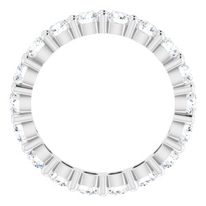 14K White Gold 2 7/8 CTW Lab-Grown Diamond Eternity Band Size 8