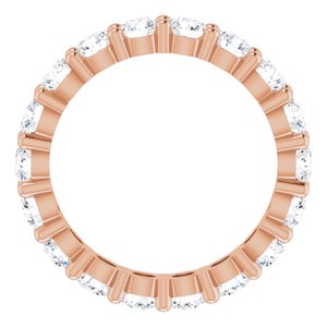 14K Rose Gold 2 7/8 CTW Lab-Grown Diamond Eternity Band Size 8