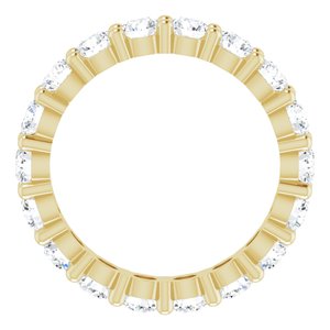 10K Yellow Gold 2 3/4 CTW Lab-Grown Diamond Eternity Band Size 8