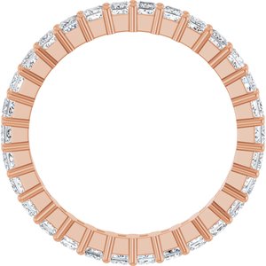 10K Rose Gold 1 1/3 CTW Lab-Grown Diamond Eternity Band Size 7