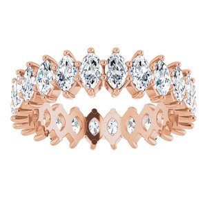 14K Rose Gold 3 1/8 CTW Natural Diamond Eternity Band Size 7.5