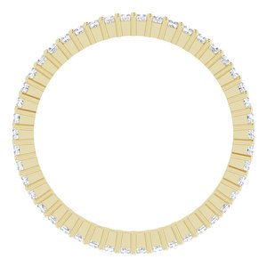 14K Yellow Gold 1/2 CTW Lab-Grown Diamond Eternity Band Size 8