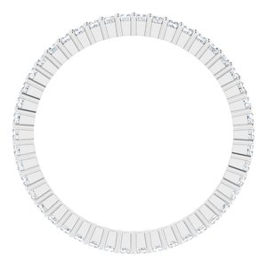 Platinum 1/2 CTW Lab-Grown Diamond Eternity Band Size 8