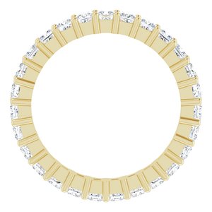 10K Yellow Gold 1 9/10 CTW Natural Diamond Eternity Band Size 7.25