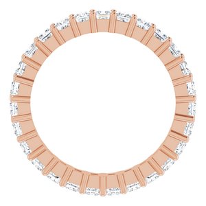 10K Rose Gold 1 9/10 CTW Lab-Grown Diamond Eternity Band Size 7.25