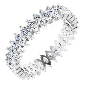 14K White Gold 2 1/8 CTW Lab-Grown Diamond Eternity Band Size 8