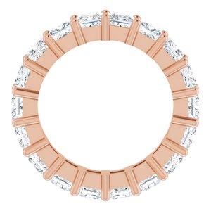 14K Rose Gold 5 CTW Lab-Grown Diamond Eternity Band Size 7.5