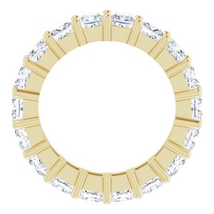 10K Yellow Gold 5 CTW Natural Diamond Eternity Band Size 7.5