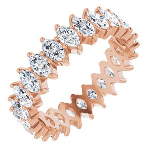 14K Rose Gold 3 1/8 CTW Lab-Grown Diamond Eternity Band Size 7.5