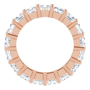 10K Rose Gold 6 3/4 CTW Lab-Grown Diamond Eternity Band Size 7.75