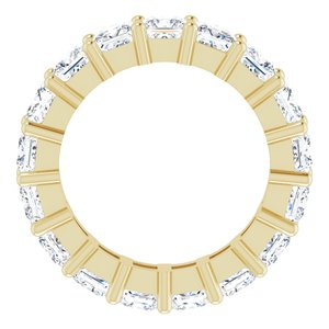 10K Yellow Gold 6 3/4 CTW Natural Diamond Eternity Band Size 7.75