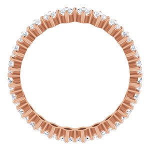 14K Rose Gold 3 1/8 CTW Natural Diamond Eternity Band Size 7.5