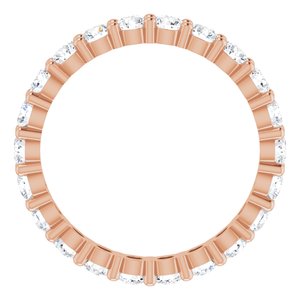 10K Rose Gold 1 1/2 CTW Lab-Grown Diamond Eternity Band Size 7.75