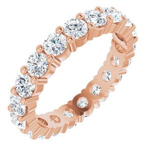 10K Rose Gold 2 7/8 CTW Lab-Grown Diamond Eternity Band Size 7.75