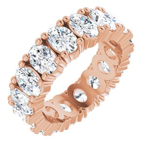 10K Rose Gold 5 9/10 CTW Natural Diamond Eternity Band Size 7.75