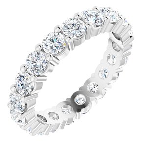 10K White Gold 2 7/8 CTW Lab-Grown Diamond Eternity Band Size 7.5