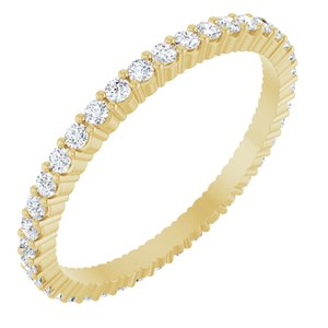 14K Yellow Gold 5/8 CTW Lab-Grown Diamond Eternity Band Size 8