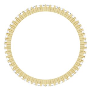 10K Yellow Gold 1/5 CTW Natural Diamond Eternity Band Size 7.75