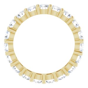 10K Yellow Gold 2 7/8 CTW Lab-Grown Diamond Eternity Band Size 7.5