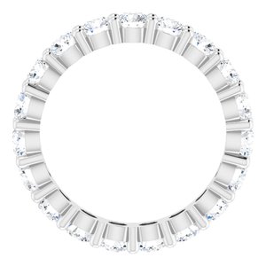 10K White Gold 2 7/8 CTW Lab-Grown Diamond Eternity Band Size 7.5