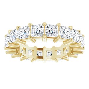 10K Yellow Gold 5 CTW Lab-Grown Diamond Eternity Band Size 7.75