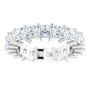 10K White Gold 4 3/4 CTW Lab-Grown Diamond Eternity Band Size 7.75