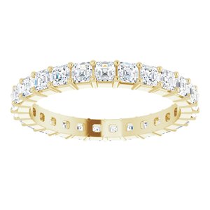 14K Yellow Gold 2 CTW Lab-Grown Diamond Eternity Band Size 8