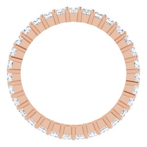 10K Rose Gold 1 3/8 CTW Lab-Grown Diamond Eternity Band Size 7.75