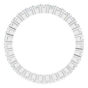 10K White Gold 1 3/8 CTW Lab-Grown Diamond Eternity Band Size 7.75