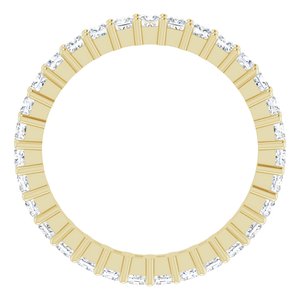 10K Yellow Gold 1 3/8 CTW Lab-Grown Diamond Eternity Band Size 7.75
