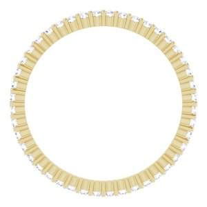 14K Yellow Gold 3/8 CTW Lab-Grown Diamond Eternity Band Size 8