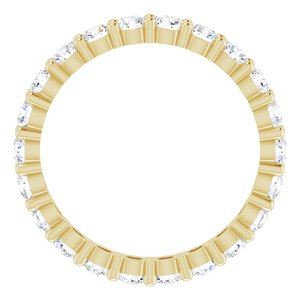 10K Yellow Gold 1 1/2 CTW Lab-Grown Diamond Eternity Band Size 8