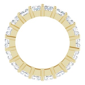 10K Yellow Gold 5 CTW Natural Diamond Eternity Band Size 7.25