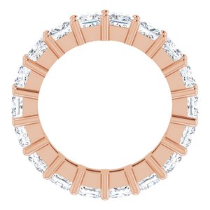 10K Rose Gold 5 CTW Natural Diamond Eternity Band Size 7.25