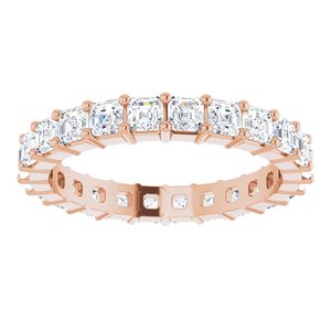 14K Rose Gold 2 3/8 CTW Lab-Grown Diamond Eternity Band Size 8