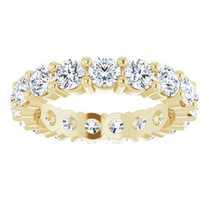 10K Yellow Gold 4 CTW Lab-Grown Diamond Eternity Band Size 7.75