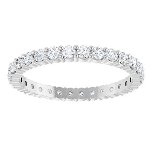 Platinum 9/10 CTW Natural Diamond Eternity Band Size 8