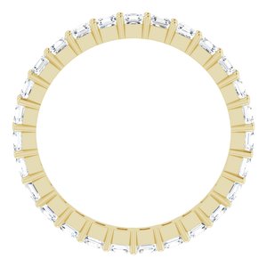 14K Yellow Gold 2 CTW Lab-Grown Diamond Eternity Band Size 8