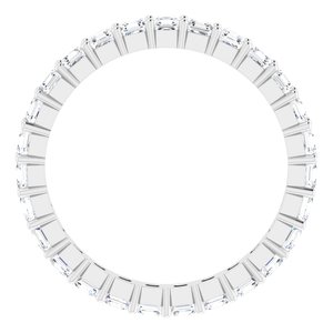14K White Gold 2 CTW Lab-Grown Diamond Eternity Band Size 8