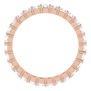 14K Rose Gold 2 CTW Lab-Grown Diamond Eternity Band Size 8