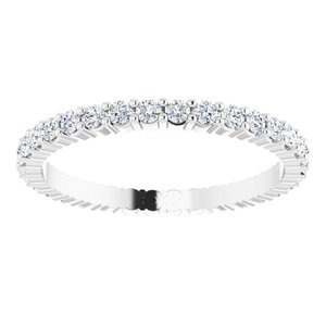 Platinum 5/8 CTW Lab-Grown Diamond Eternity Band Size 7.5