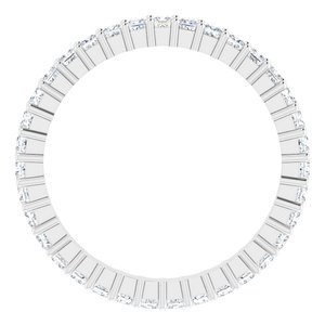 14K White Gold 1 1/4 CTW Lab-Grown Diamond Eternity Band Size 8