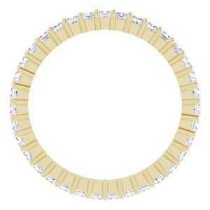 10K Yellow Gold 1 1/4 CTW Natural Diamond Eternity Band Size 8