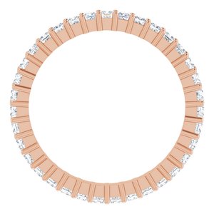 10K Rose Gold 1 1/4 CTW Lab-Grown Diamond Eternity Band Size 8